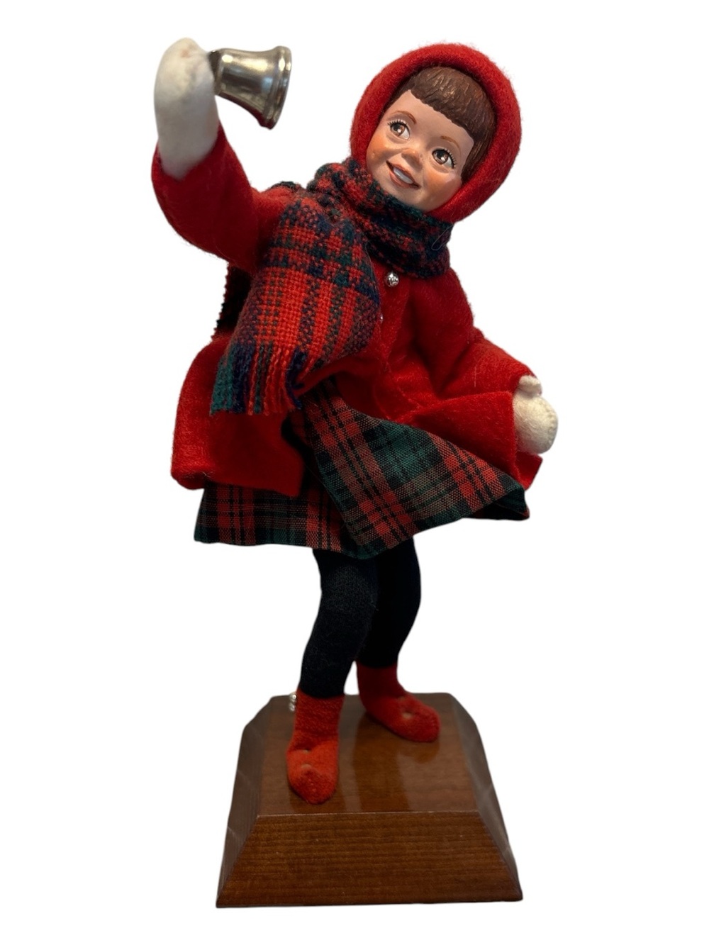 Vintage Simpich Caroler Bell Ringer Girl